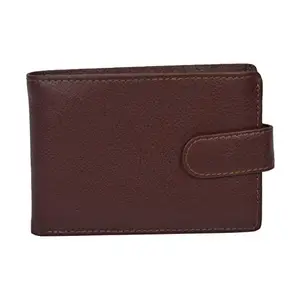 Leatherman Fashion LMN Genuine Leather Brown Color Unisex Wallet(5 Card Slots)