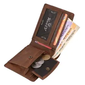 Keviv Leather Wallet for Men - Brown (GW202-BR3)