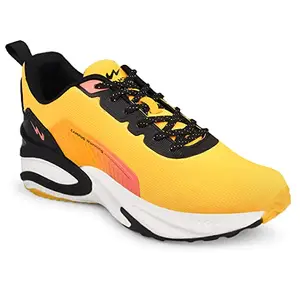 Campus Men's Camp-HUSTUN Running Shoes YLW/BLK - 6UK/India