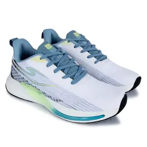 Lancer Mens ADVENTURE-6WHT-BLU White Blue Running Shoe, 9