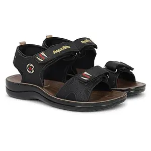 Aqualite Men PSD-01 Sandal, Black, 7 UK/India