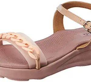 Inc.5 Women Pink Open Toe Flat Sandal