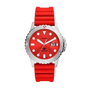 Fossil Blue Analog Red Dial Men's Watch-FS5997