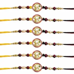Swastik Rakhi for Brother Set of 6 | Religious Rakhi for Bhai