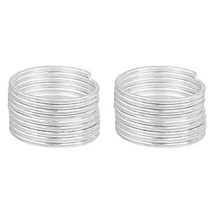 ADMIER Silver Plated Brass Spring Design Toering For Girl Women