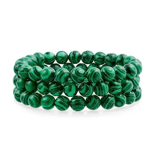 Hot And Bold Matching Natural Multi Layer Tiple Protection Gem Stone Beads Stacked Combo Bracelets.