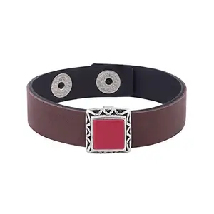 Voylla Beaded Bracelet for Men (Silver)(8907617783239)