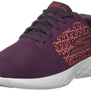 Skechers mens GO RUN 600 BURGUNDY Running Shoe - 10 UK (55060)