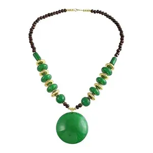 Artifical Green Onyx Necklace Women with Pyrope Garnet Fashion jewellery pendant