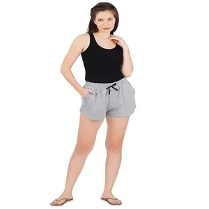 Casual Women_2 pkt BF Shorts_(Grey_XXL) (Women_2 pkt BF Shorts_Grey_XXL_bz)