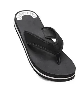 Unisex Rubber Lightweight and Soft Women Slippers for a Cozy Step (Black, 5)