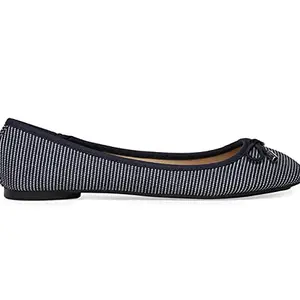 Bata Womens Reena Blue Ballet Flats-7 (40 EUR), (5519285)