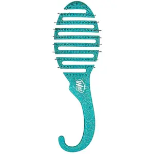 Wet Brush Hair Brush Shower Detangler - Green Glitter - Exclusive Ultra-soft IntelliFlex Bristles - Minimizes Pain And Protects Against Split Ends and Breakage - For Women, Men, Wet And Dry Hair