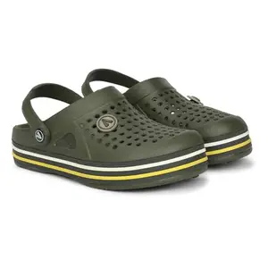 Aqualite Men NEO-152 Clogs, Olive/L.Beige, 9 UK/India