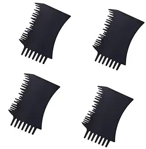 Ekan Set Of 4 Pcs Hairline Optimizer Comb For All Hair Fibers For Women And Men Black Pack Of 1