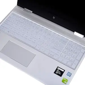 Saco Silicone Skin Keyboard Cover Compatible for HP Pavilion 15-cc130tx 15.6 Laptop -Transparent