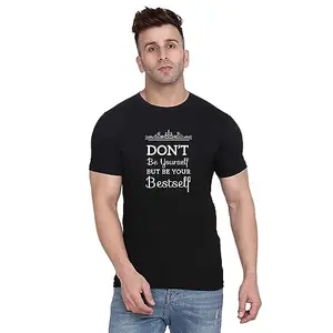 ALLEN BLACK Men's Round Neck T-Shirt Comfortable & Stylish Men's T-Shirt Idea for Gym, Sports, Casual Outings, or Lounge Wear - Small$2660 Navy Blue