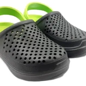 CR 01 Clogs for Mens with Elegant Look and EVA Comfort (Grey Pista, Numeric_9)