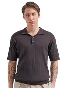 Highlander Men's Polo Tshirt | Flat Knit | Regular Fit | Polo T-Shirt for Man