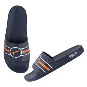 URJO CARLO SLR Men's Sliders/Slippers Lightweight Super Flexible Arch Support Durable Anti Skid & Stylish Dailywear Sliders/Slippers for Men by Welcome M-CARLO-SLR-NVY_7