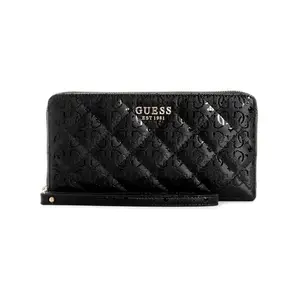 GUESS Black Textured Laurel Cheque Organizer Wallet