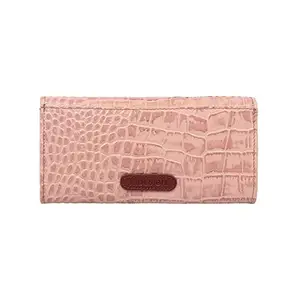 Hidesign Colorado W1 Leather Women's Two Fold Wallet (Pink,Medium)