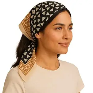 Curano : Handcrafted Fashion Curano Unisex Cotton Bandana Scarf || Premium Printed Design || Multi-Color || Breathable Face Neck Cover || Washable Multi-Purpose Wrap || 20x20 in