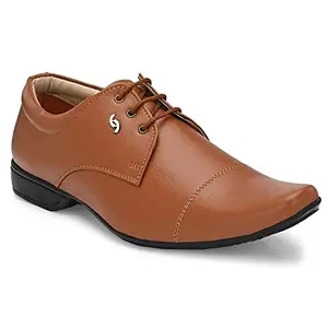Rising Wolf Men's Synthetic Leather Formal Shoes Tan/10