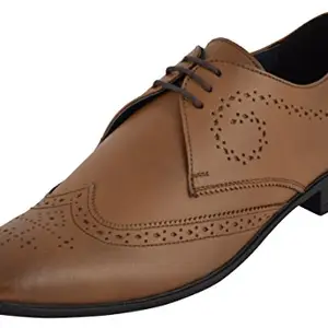 Auserio Men Tan Leather Formal Shoes-9 UK/India (43 EU) (SS 751)
