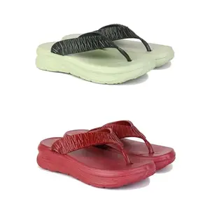 Women's Sandals | Lightweight Wear| Stylish & Easy to Wear For Women'S PCV-SAN-(2-COMBO)-2001-2000-5-EURO-36