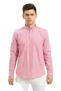 Mahima Ethnic Centre's Men’s Striped Casual Shirt Regular Fit Long Sleeve Cotton Blend
