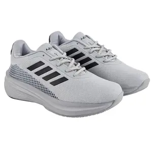 Lancer Mens RAMBO-187LGR-BLK Light Grey Running Shoe