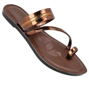 WALKAROO WL7442 Womens Fashion Sandals for dailywear and regular use for Indoor & Outdoor - Brown