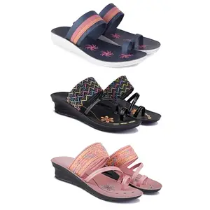 Women's Sandals | Lightweight Wear| Stylish & Easy to Wear For Women'S PCV-SAN-(COMBO-3)-1991-1952-1950-6