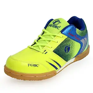 FEROC King Green Blue Non-Marking Badminton Shoe (5)