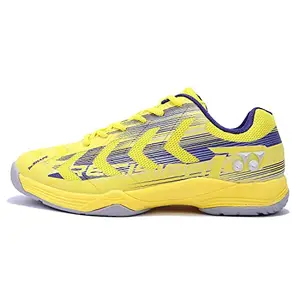 YONEX Unisex-Adult Badminton Shoes Precision 2 Neon Lemon Dark Ink 5/8903224360597