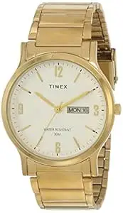 TIMEX Classics Analog Watch for Men with Round Dial & Water Resistant Man's Wrist Watches