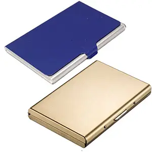 Stealodeal Full Gold Metal Limited Edition with Blue Stainless Steel Card Holder