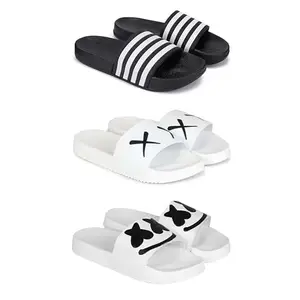 DRACKFOOT Men's Sandals | Lightweight Wear| Stylish & Easy to Wear For Men'S GR-San-(3-COMBO)-3024-3029-3030-10