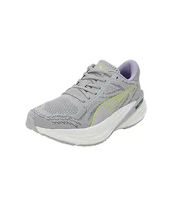 Puma Womens Magnify Nitro 2 WN's Ash Gray-White-Yellow Burst-Vivid Violet Running Shoe - 7 UK (37754005)