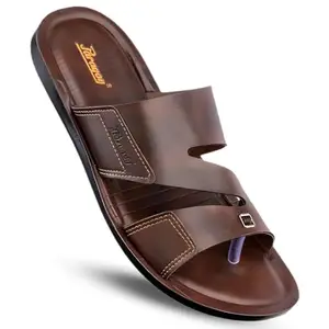 PARAGON Vertex 6804 Stylish Casual Flipflop/Chappal/Slippers for Men │ Comfortable Daily-Wear for Indoor & Outdoor (Size 6-26.5cm, 7-27.5cm, 8-28.4, 9-29.3, 10-30.2cm) (BROWN, 6)