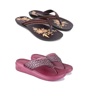 Women's Comfortable Sandal,Casual Lightweight Sandal for Everyday Wear | (Combo 2)-O21-1886-5-EURO-36