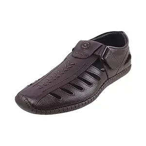 Mochi Mens Leather Maron Sandals (Size (7 UK (41 EU))