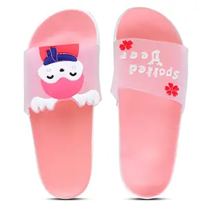 Pampy Angel Cute Deers Women's Flip Flops Slides Back Open Household Comfortable Slippers Pink,41 (Euro)