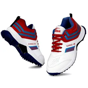 ASE PRO White & Red Professional Cricket Shoes for Men_11