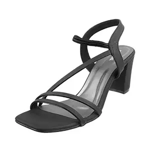 Walkway Womens Synthetic Black Sandals (Size (3 UK (36 EU))