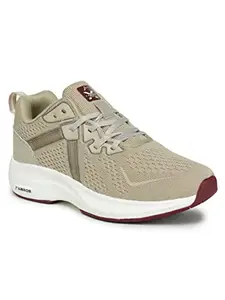 ABROS Mens ASSG1114N Speed-N Sports Shoes Beige/Maroon 6 UK