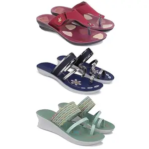 Women's Sandals | Lightweight Wear| Stylish & Easy to Wear For Women'S PCV-SAN-(COMBO-3)-1974-1945-1948-8