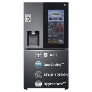 LG 635 L Frost-Free Inverter Wi-Fi InstaView Door In Door UVnano Side-By-Side Refrigerator Appliance with Water Dispenser (2023 Model, GL-X257AMCX, Matte Glass, Door Cooling+ with Hygiene Fresh) price in India.