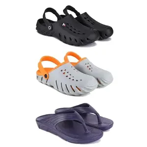 DRACKFOOT Men's Sandals | Lightweight Wear| Stylish & Easy to Wear For Men'S GRT-SAN-(3-COMBO)-3144-3150-3153-8